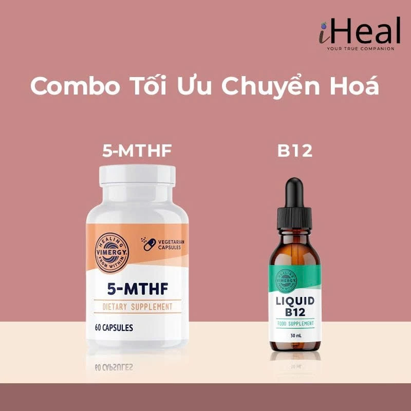 Combo B12 30ml + 5-MTHF 60 viên Vimergy
