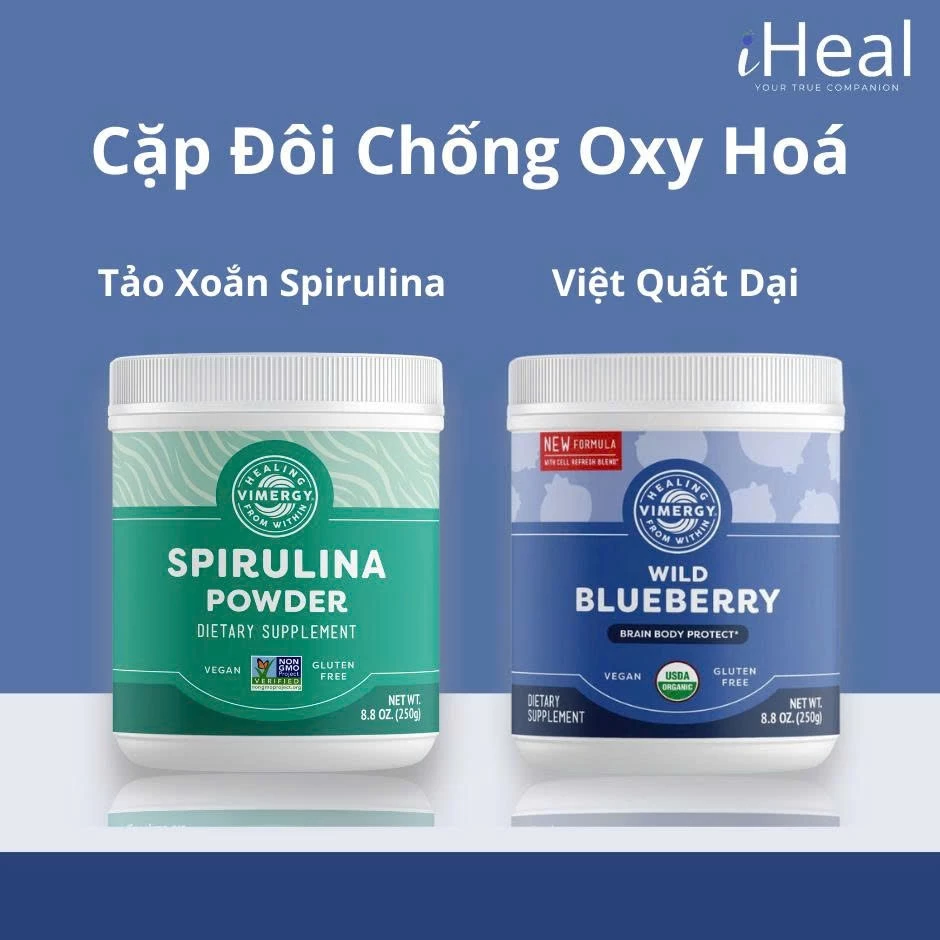 Việt Quất Rừng + Spirulina Vimergy 250g